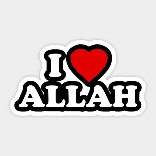 i love allah Sticker